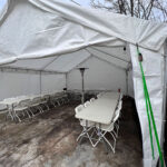 Occasion Party Rentals - outdoor canopy tent tables chairs heater for rent for party manteca